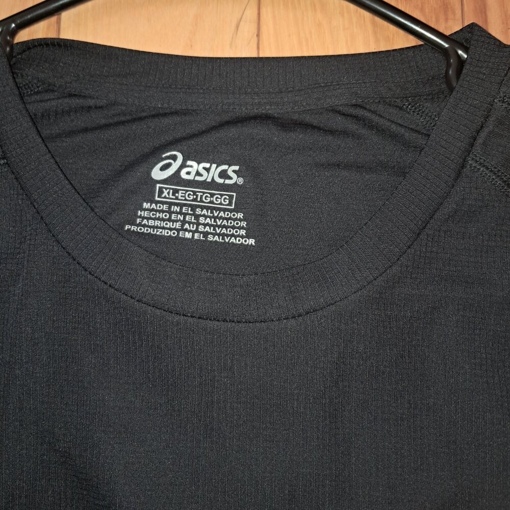 NWT Asics athletic crew black Men's XL - Picture 2 of 4